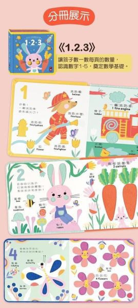 風車圖書 幼兒羊毛氈觸覺認知書 