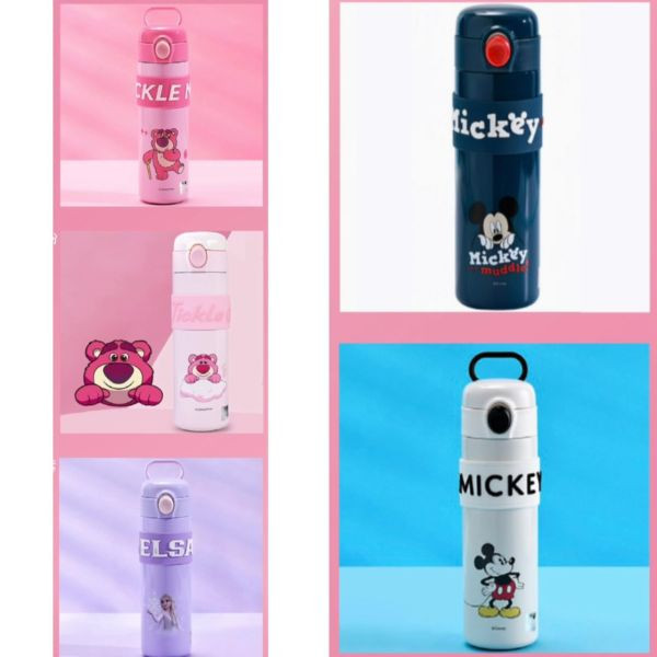 迪士尼不鏽鋼保溫直飲彈跳隨身杯500ML(多款) 