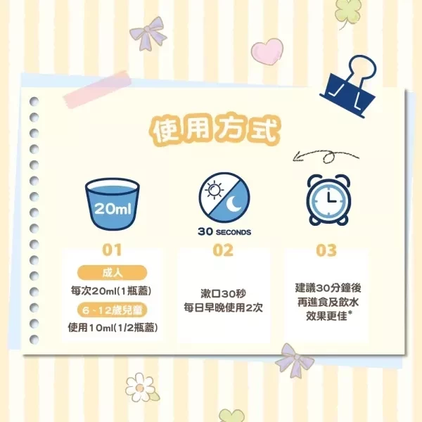 齒妍堂 三麗鷗浪漫限定晶透漱口水310g 