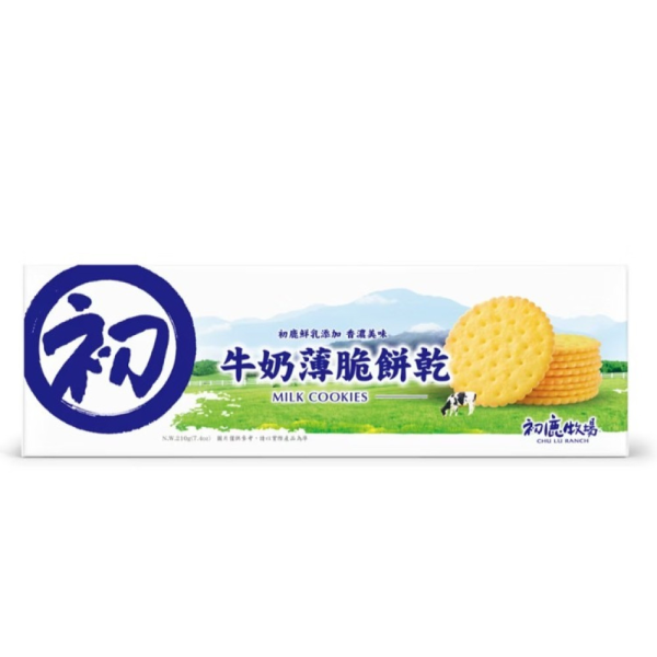初鹿牧場 牛奶薄脆餅乾-單條入 