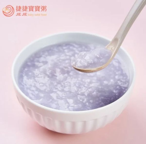 捷捷 副食品-1-07 紫心豬豬小寶寶粥 (120g*4) 