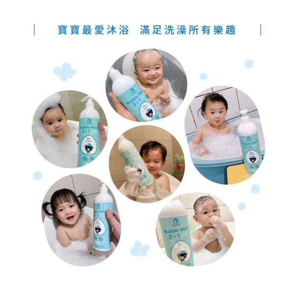 大地之愛 LOME 寶貝三合一泡泡露500ml 