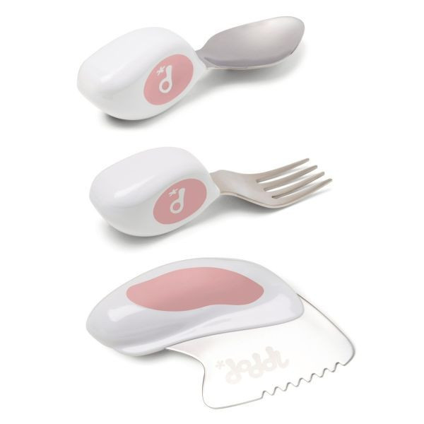 英國 doddl 人體工學捨秒餐具-乾燥玫瑰系列(多款) 