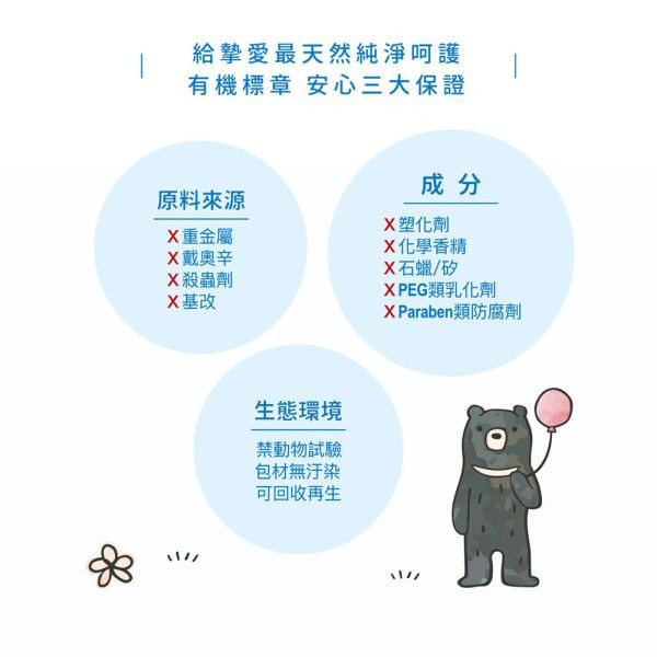 大地之愛 LOME 寶貝三合一泡泡露500ml 