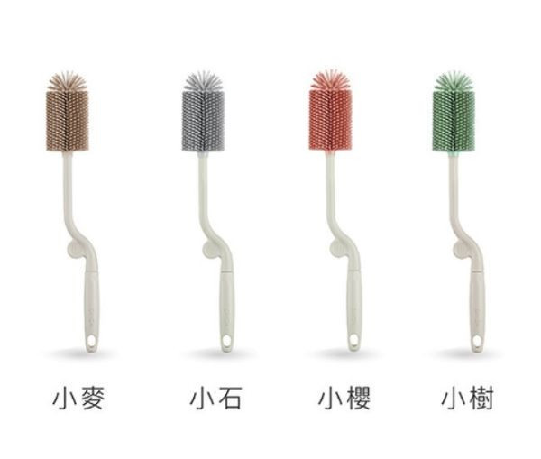 小獅王 超柔無垢白金矽膠旋轉奶瓶刷 