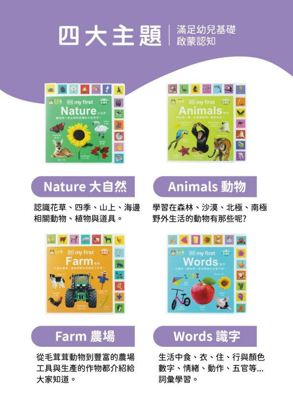 小牛津 親子共讀幼幼認知書 DK-my first系列-共4冊 