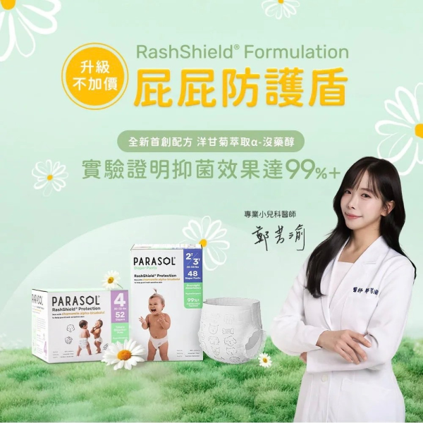 PARASOL Clear+Dry™ 新科技水凝尿布-黏貼(多款) 