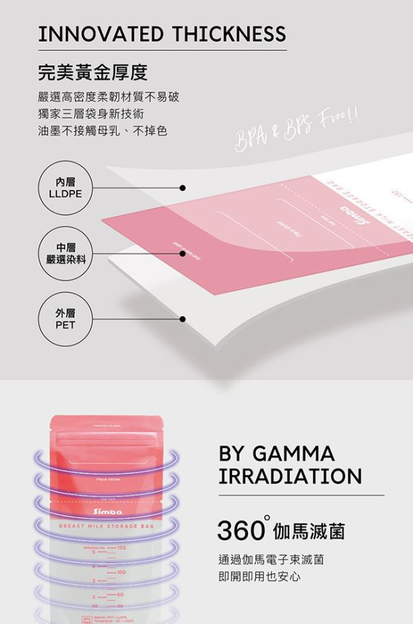 小獅王 母乳儲存袋-20入 