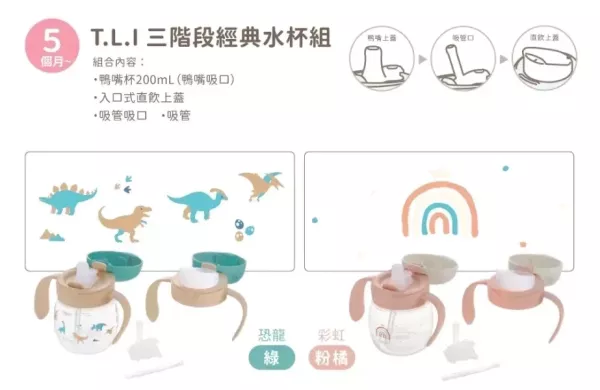 Richell 利其爾 TLI第四代水杯系列(單售) 
