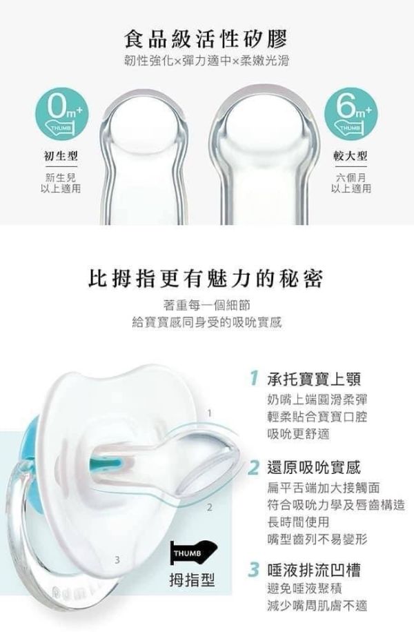 小獅王 蘿蔓拇指安撫奶嘴 