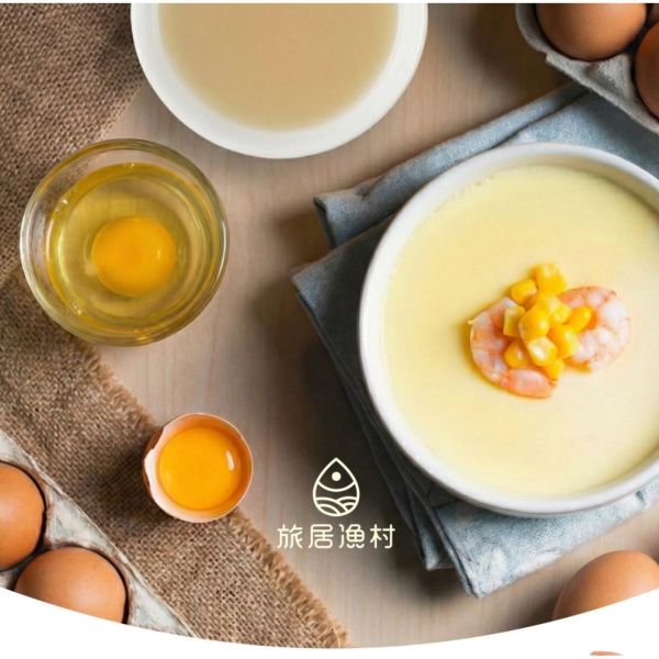 旅居漁村 文蛤高湯蝦蒸蛋180克 