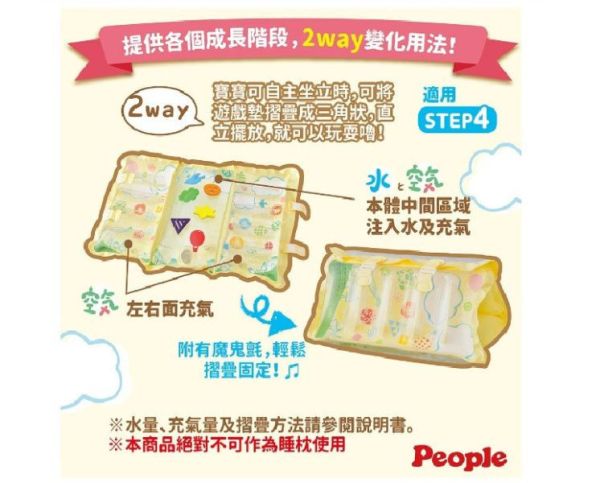 PEOPLE 水與空氣的4STEP遊戲墊 