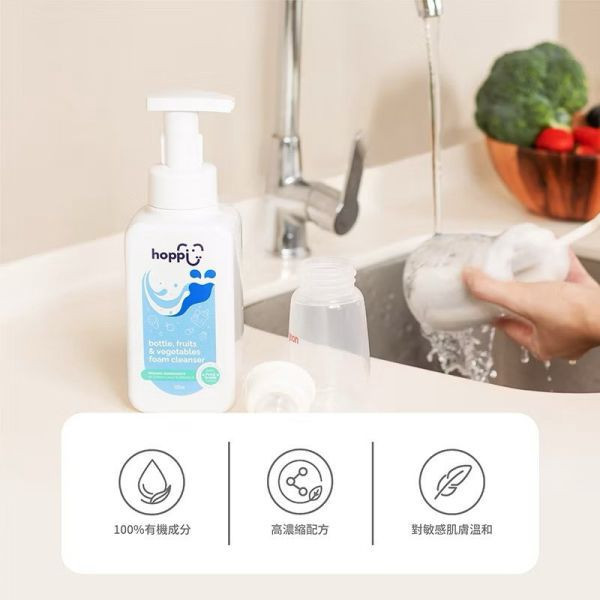 Hoppi 奶瓶蔬果清潔慕斯500ml/瓶 