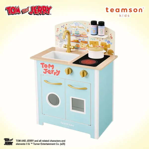 Teamson Tom and Jerry小廚師波爾多木製家家酒兒童廚房玩具 