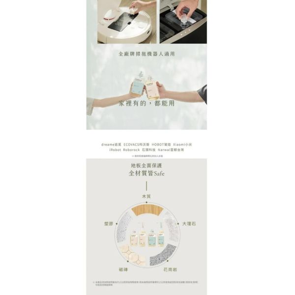 好日照 PURÉHOUS 掃拖機器人專用地板清潔濃縮液(多款) 