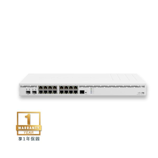 CCR2004-16G-2S+ - MikroTik RoS Level 6路由器 CCR2004-16G-2S+,雙SFP+核心路由器,企業核心路由器,機房專用路由器,高效能路由器推薦,16埠Gigabit路由器,VPN路由器推薦,多WAN路由器,支援VLAN路由器,支援IPsec路由器,高流量路由器,穩定耐用Router,遠端管理Router
