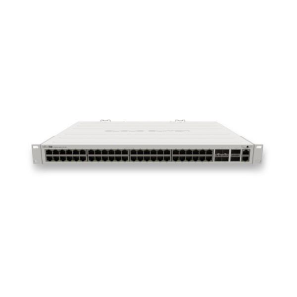 CRS354-48G-4S+2Q+RM - MikroTik 企業用系列交換器 (RouterOS L5, SWoS) MikroTik, CRS354-48G-4S+2Q+RM, 48埠交換器, 千兆交換器, SFP+交換器, QSFP+交換器, RouterOS, 高效能交換器, 網路設備