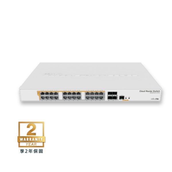 CRS328-24P-4S+RM - MikroTik POE 系列交換器(RouterOS L5, SWoS) CRS328-24P-4S+RM,PoE交換器,24埠供電交換器,4埠SFP+光纖交換器,機架型網管交換器,中小企業交換器,校園網路交換器,高效能交換器推薦,多埠Gigabit交換器,支援VLAN交換器,穩定耐用交換器,高頻寬交換器,機房網路交換器