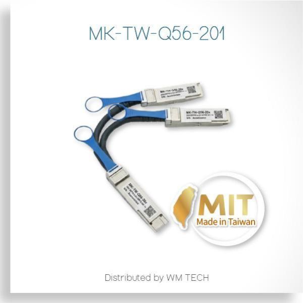 MK-TW-Q56-20x 台製 200G Breakout 一分二直連銅纜（QSFP-DD to 2×QSFP28｜1m｜2m｜3m｜Passive｜30AWG） MK-TW-Q56-20x, 200G breakout DAC, QSFP-DD to QSFP28 DAC, 200G DAC cable, breakout DAC 1x2 passive DAC, twinax DAC cable, QSFP28 DAC