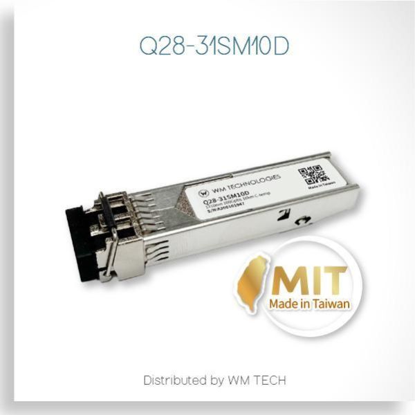 Q28-31SM10D 台製 100G QSFP28 單模光纖模組（1310nm｜10km｜C-Temp） Q28-31SM10D, 100G QSFP28 LR4, 100G 光纖模組, QSFP28 1310nm, 100G 10km 光模組, QSFP28 transceiver, 100G optical module, QSFP28 SMF module