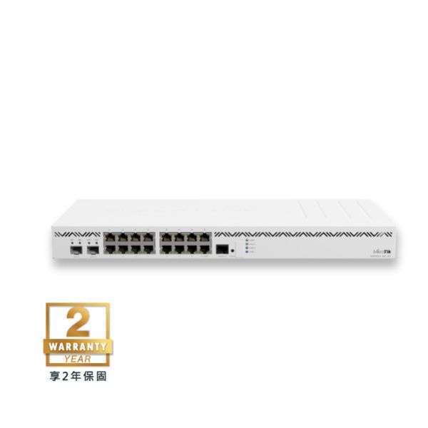 CCR2004-16G-2S+ - MikroTik RoS Level 6路由器 CCR2004-16G-2S+,雙SFP+核心路由器,企業核心路由器,機房專用路由器,高效能路由器推薦,16埠Gigabit路由器,VPN路由器推薦,多WAN路由器,支援VLAN路由器,支援IPsec路由器,高流量路由器,穩定耐用Router,遠端管理Router