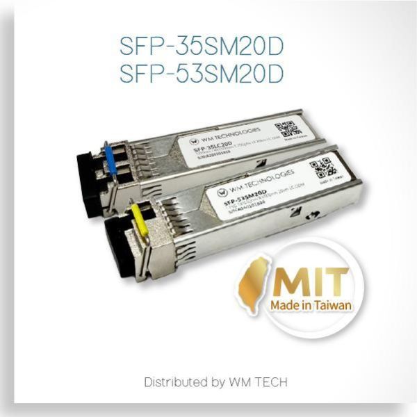 SFP-53SM20D 台灣製 1.25G SFP 單纖光纖模組（TX1550/RX1310nm｜20km） SFP-53SM20D, SFP 1.25G BiDi, 單纖光纖模組, 1550 1310 SFP, 1G SFP 模組, 單模光纖模組 20km, BiDi SFP, WDM SFP 模組, 台灣製 SFP, MikroTik SFP 模組, Switch SFP 模組, Router SFP 模組, 1.25G 光纖模組