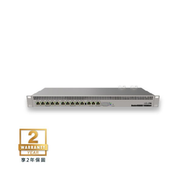 RB1100x4(RB1100AHx4) - MikroTik RoS Level 6路由器 RB1100x4,13埠Gigabit路由器,機架型路由器,四核心高效能路由器,中大型企業路由器,機房專用路由器,高效能Router推薦,多WAN路由器,支援VLAN路由器,VPN路由器推薦,遠端管理Router,穩定耐用Router,商用網管路由器