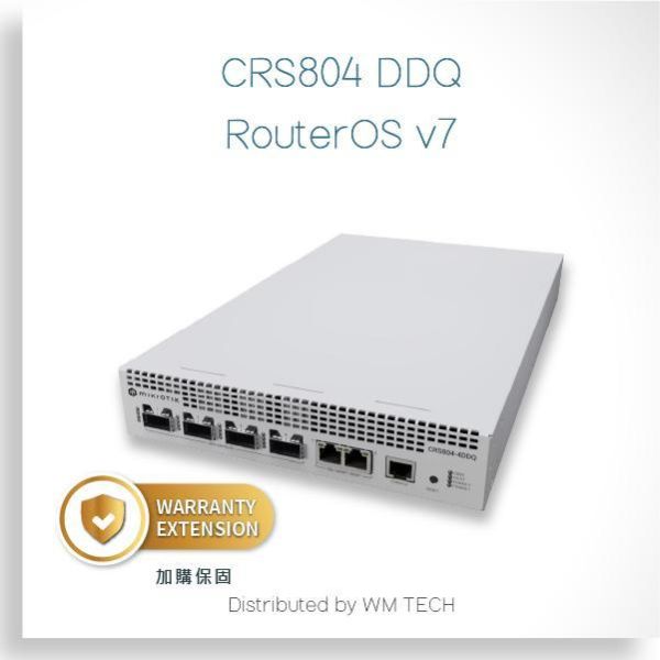 CRS804-4DDQ-hRM – MikroTik 400G Core Switch RouterOS L6 MikroTik CRS804, CRS804, CRS804 DDQ, CRS804-4DDQ-hRM, 400G switch, QSFP-DD switch, 400G core switch, data center switch, AI cluster network switch, RouterOS L6