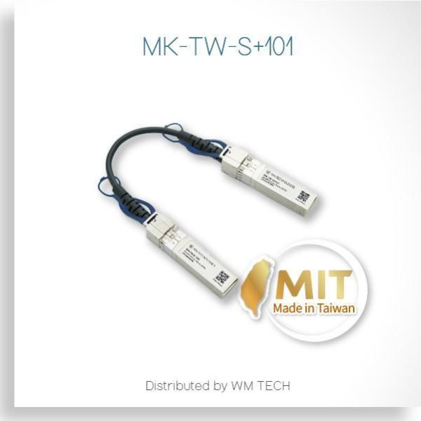 MK-TW-S+10x Taiwan-Manufactured 10G SFP+ DAC Direct Attach Copper Cable (1m | Passive | 30AWG) MK-TW-S+10x, 10G SFP+ DAC, 10G DAC cable, Passive DAC, 30AWG DAC, Twinax DAC cable, SFP+ direct attach cable, 10G copper cable, rack DAC cable