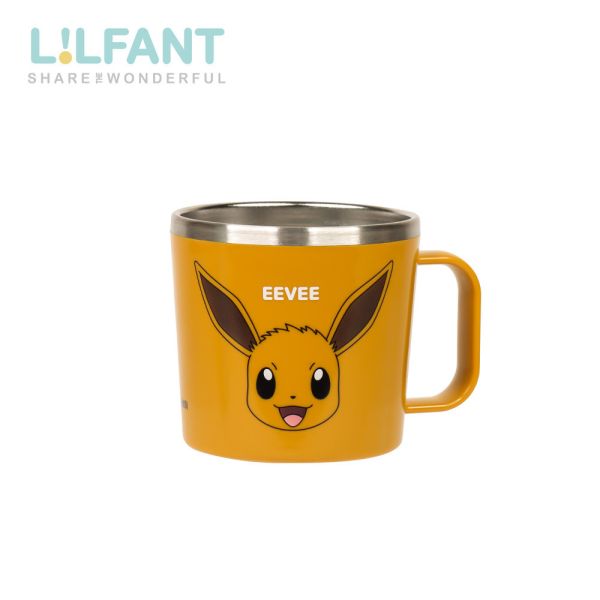 LILFANT 兒童水杯｜260ml不鏽鋼水杯｜伊布 LILFANT 兒童水杯、不鏽鋼水杯、伊布水杯、寶可夢兒童水杯、寶寶學習水杯、卡通水杯推薦