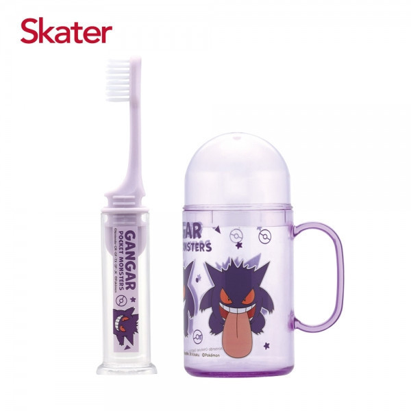 Skater 兒童牙刷杯組｜便利牙刷｜耿鬼牙刷 Skater 兒童牙刷杯組、耿鬼牙刷杯、寶可夢牙刷、兒童學習牙刷組合、寶寶牙刷杯、卡通牙刷套裝、兒童刷牙杯推薦、兒童口腔清潔用品、學齡前牙刷組、可愛牙刷杯組、幼兒牙刷杯