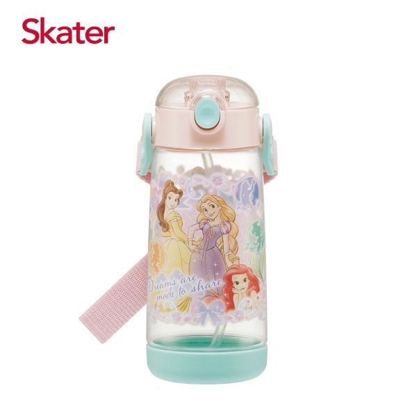 Skater 480ml PET吸管水壺｜迪士尼公主水壺｜PDSH5 skater,superbo,水壺推薦,兒童水壺推薦,吸管水壺,兒童水壺,公主水壺,迪士尼水壺,skater水壺,透明水壺,直飲水壺,直飲透明水壺