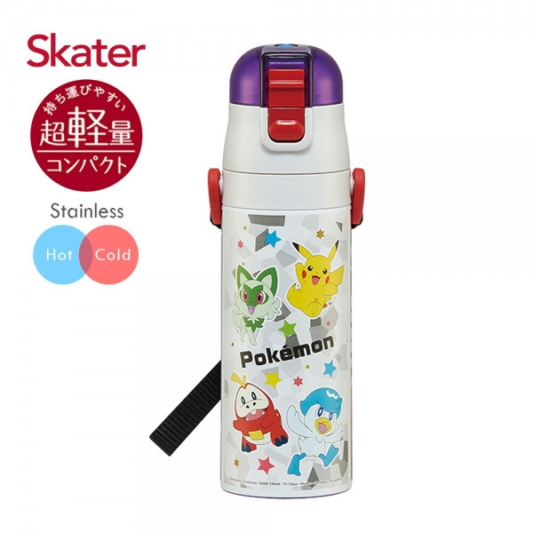 skater 470ml 不鏽鋼直飲保溫水壺｜寶可夢保溫瓶｜SDC4 不鏽鋼直飲水壺,skater,superbo,水壺推薦,兒童水壺推薦,不鏽鋼水壺,保溫瓶,不鏽鋼保溫瓶,寶可夢保溫瓶,寶可夢水瓶,耿鬼保溫瓶,寶可夢卡比獸水壺