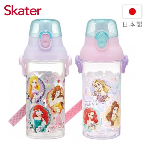 Skater 日本水壺 480ml 直飲透明水壺｜迪士尼公主水壺｜PSB5TR 日本水壺,skater,superbo,水壺推薦,兒童水壺推薦,直飲水壺,兒童水壺,公主水壺,迪士尼水壺,迪士尼公主水壺,skater水壺,透明水壺