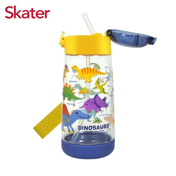 Skater 480ml PET吸管水壺｜恐龍｜PDSH5 透明吸管水壺,skater,superbo,水壺推薦,兒童水壺推薦,不鏽鋼水壺,保溫瓶,不鏽鋼保溫瓶,吸管水壺,直飲水壺,透明水壺