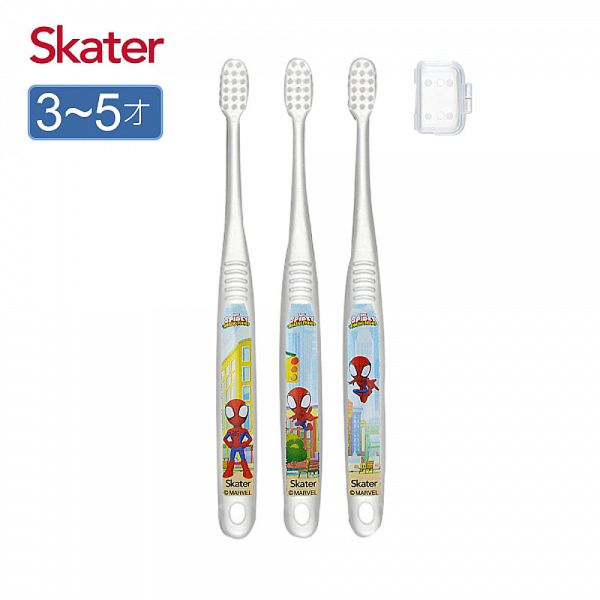 Skater 3-5歲 3入組兒童牙刷｜復仇者聯盟牙刷｜蜘蛛人牙刷 兒童牙刷,skater,superbo,幼童牙刷,幼兒牙刷推薦,汪汪隊牙刷,兒童軟毛牙刷,蜘蛛人牙刷,恐龍牙刷,閃電麥坤牙刷,寶可夢牙刷,皮卡丘牙刷,美國隊長牙刷