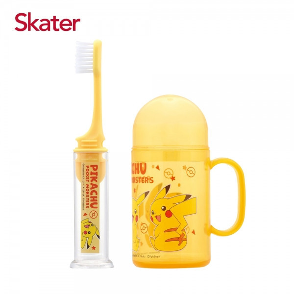 Skater 兒童牙刷杯組｜便利牙刷｜皮卡丘牙刷 Skater 兒童牙刷杯組、皮卡丘牙刷杯、寶可夢牙刷、兒童學習牙刷組合、寶寶牙刷杯、卡通牙刷套裝、兒童刷牙杯推薦、兒童口腔清潔用品、學齡前牙刷組、可愛牙刷杯組、幼兒牙刷杯
