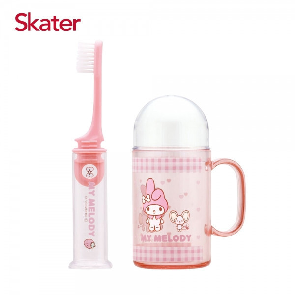 Skater 兒童牙刷杯組｜便利牙刷｜美樂蒂牙刷 Skater 兒童牙刷杯組、美樂蒂牙刷杯、兒童學習牙刷組合、寶寶牙刷杯、卡通牙刷套裝、兒童刷牙杯推薦、兒童口腔清潔用品、學齡前牙刷組、可愛牙刷杯組、幼兒牙刷杯