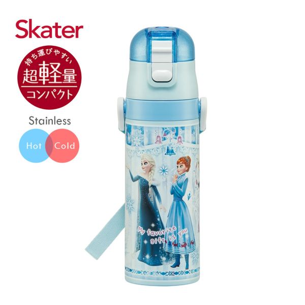 skater 470ml 不鏽鋼直飲保溫水壺｜冰雪奇緣保溫瓶｜SDC4 透明吸管水壺,skater,superbo,水壺推薦,兒童水壺推薦,不鏽鋼水壺,保溫瓶,不鏽鋼保溫瓶,吸管水壺,直飲水壺,透明水壺