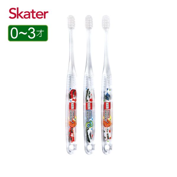 Skater 0-3歲 3入組幼兒牙刷｜TOMICA牙刷 兒童牙刷,skater,superbo,幼童牙刷,幼兒牙刷推薦,2歲牙刷推薦,兒童軟毛牙刷,冰雪奇緣牙刷,tomica牙刷,多美汽車牙刷,恐龍牙刷