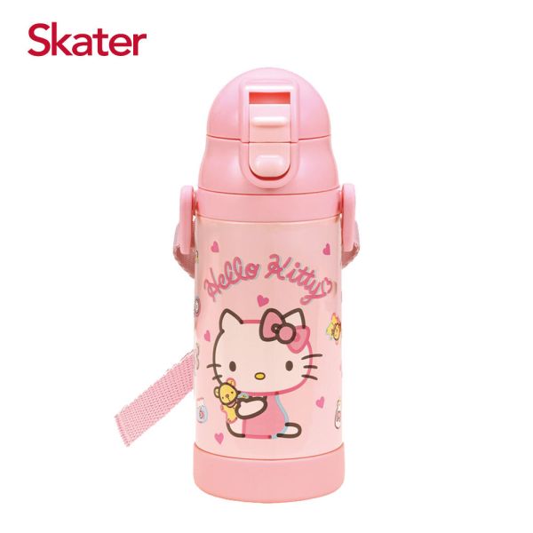 skater 350ml 吸管型不鏽鋼兩用杯｜KITTY保溫瓶｜STWM3N 透明吸管水壺,skater,superbo,水壺推薦,兒童水壺推薦,不鏽鋼水壺,保溫瓶,不鏽鋼保溫瓶,吸管水壺,直飲水壺,透明水壺