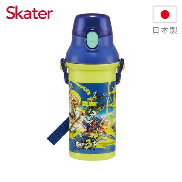 Skater 日本水壺 480ml 銀離子直飲水壺｜斯普拉遁｜PSB5SANAG 透明吸管水壺,skater,superbo,水壺推薦,兒童水壺推薦,不鏽鋼水壺,保溫瓶,不鏽鋼保溫瓶,吸管水壺,直飲水壺,透明水壺,汪汪隊水壺