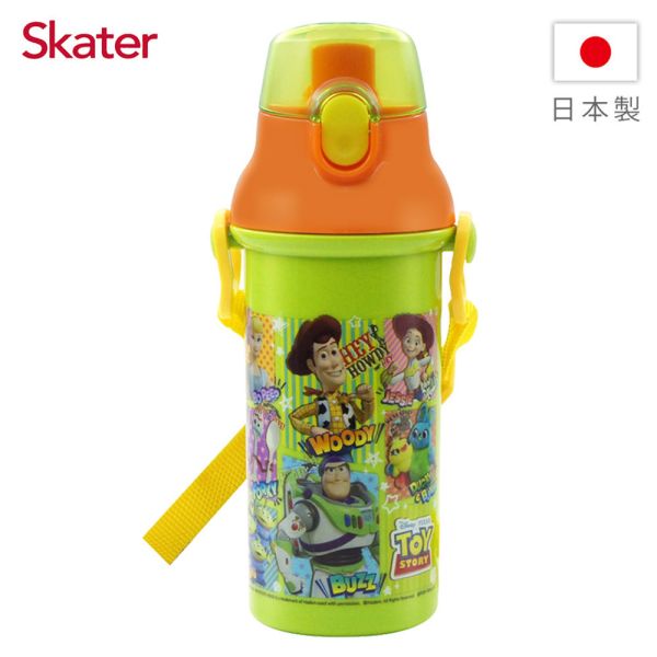 Skater 日本水壺 480ml 銀離子直飲水壺｜玩具總動員水壺｜PSB5SANAG 透明吸管水壺,skater,superbo,水壺推薦,兒童水壺推薦,不鏽鋼水壺,保溫瓶,不鏽鋼保溫瓶,吸管水壺,直飲水壺,透明水壺,汪汪隊水壺,巴斯光年水壺,玩具總動員水壺