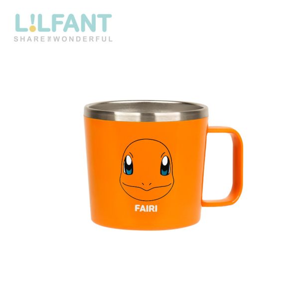 LILFANT 兒童水杯｜260ml不鏽鋼水杯｜小火龍 LILFANT 兒童水杯、不鏽鋼水杯、小火龍水杯、寶可夢兒童水杯、寶寶學習水杯、卡通水杯推薦