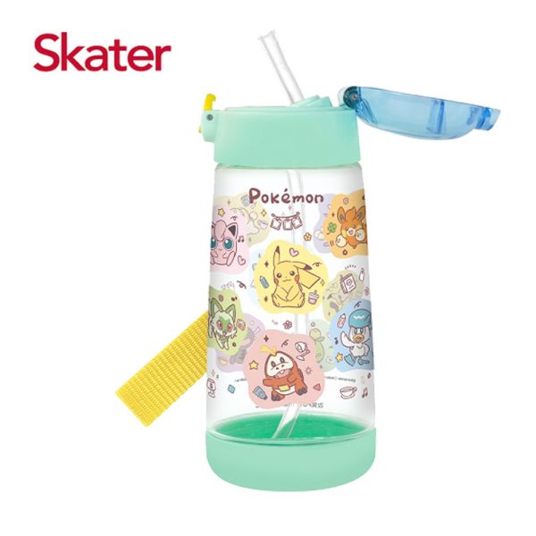 Skater 480ml PET吸管水壺｜寶可夢水壺｜PDSH5 透明吸管水壺,skater,superbo,水壺推薦,兒童水壺推薦,不鏽鋼水壺,保溫瓶,不鏽鋼保溫瓶,吸管水壺,直飲水壺,透明水壺