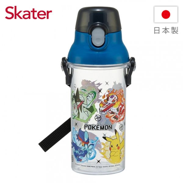 Skater 日本水壺 480ml 直飲透明水壺｜寶可夢水壺｜PSB5TR 日本水壺,skater,superbo,水壺推薦,兒童水壺推薦,直飲水壺,兒童水壺,寶可夢水壺,神奇寶貝水壺,寶可夢吸管水壺,skater水壺,透明水壺