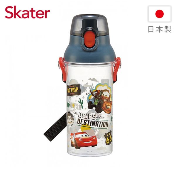 Skater 日本水壺 480ml 直飲透明水壺｜閃電麥坤｜PSB5TR 透明吸管水壺,skater,superbo,水壺推薦,兒童水壺推薦,不鏽鋼水壺,保溫瓶,不鏽鋼保溫瓶,吸管水壺,直飲水壺,透明水壺,汪汪隊水壺