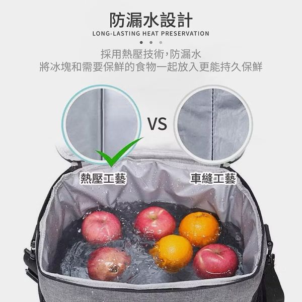 12L防水方形保溫保冰袋兩色 