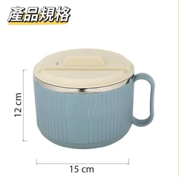 304不鏽鋼泡麵碗三色 