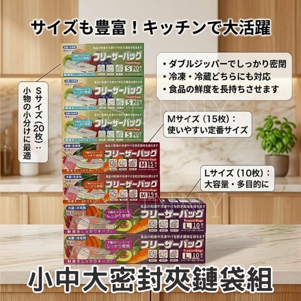 密封夾鏈袋七件組 